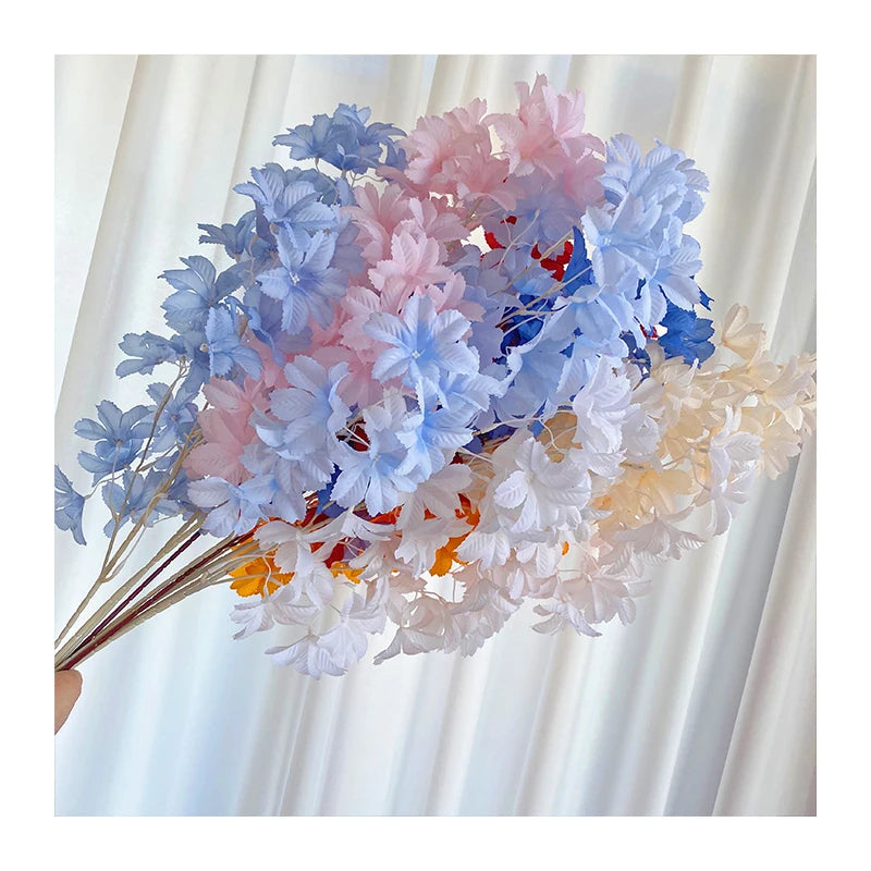 Cherry Blossom Edelweiss Decoration Mariage Artificial Flowers Decorative