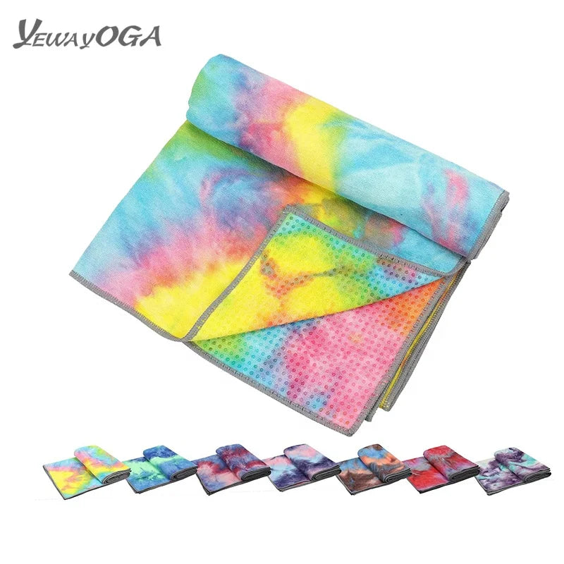 2026 OEM Wholesale Custom Non-Skid Microfiber Thick Bath Sports Yoga Mat Towel Quick-Dry Eco-Friendly
