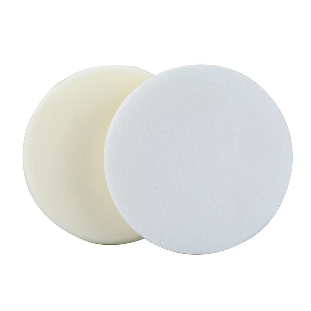 2''3''4''5''6''7'' White Hard Cutting Foam Pad Sponge Wheel Buffing Wheel Car Beauty Foam Polishing Pad for Auto Detailing