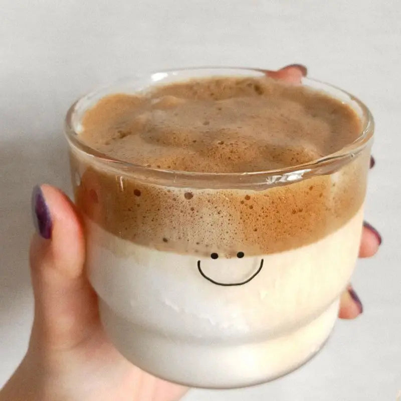 300ml Love Heart Healthy Drink Mug Tea Drinkware Glass Milk Coffee Yogurt Cup