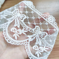 Wholesale Eco-Friendly Mesh Lolita Bow Embroidery Milk Silk Lace Women's Clothing Accessories Border Trim Bags DL03