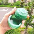 Natural Beautiful Cute Carved Gemstone Box Different Material Jewel Case Carving Crafts for Women Jewelry Collection