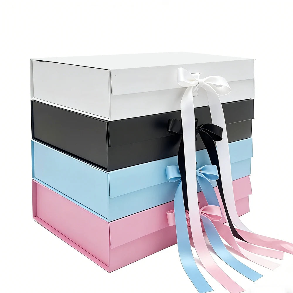 Wholesale Recyclable Luxury Colored Cardboard Rigid Magnetic Gift Boxes for Garment Apparel Clothing Custom Logo Packaging