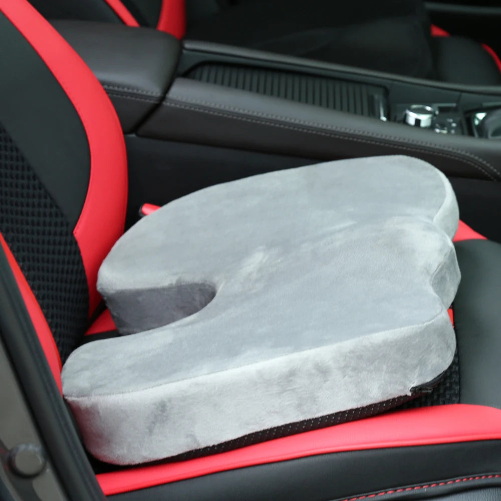 Memory Foam Posture Corrector for Sciatica Sitting Cushion Ergonomic Butt Pillow for Desk Chair Car
