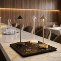Small Arrow Design Hotel Dimmable Wireless Lamp Portable Battery Operated Cordless Rechargeable Restaurant LED Table Lamp Luxury