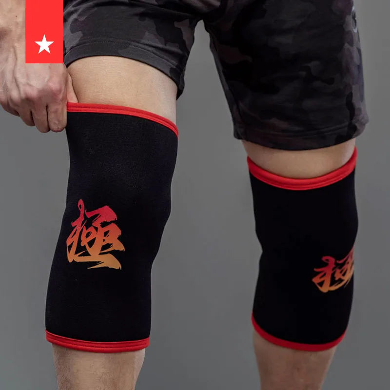 GJZ6342 Custom Logo Gym Fitness Weightlifting Knee Sleeves Powerlifting Knee Wraps for Weight Lifting