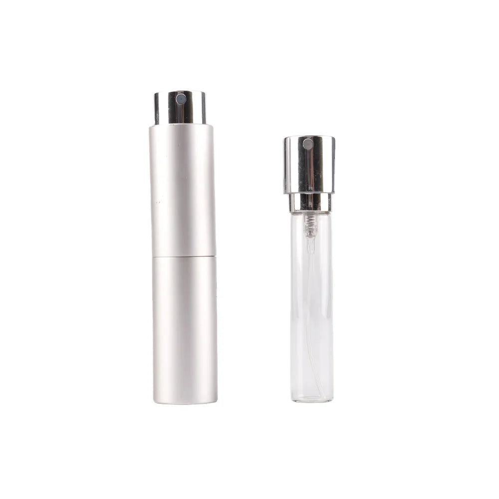 Portable Cute Cylinder Color Aluminum Perfume Spray Bottle 8ml 10ml Empty Metal Collar Pump Sprayer