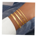 Vintage Style 4Pcs/Set Snake Bone Chain Bracelet Set for Women Jewelry