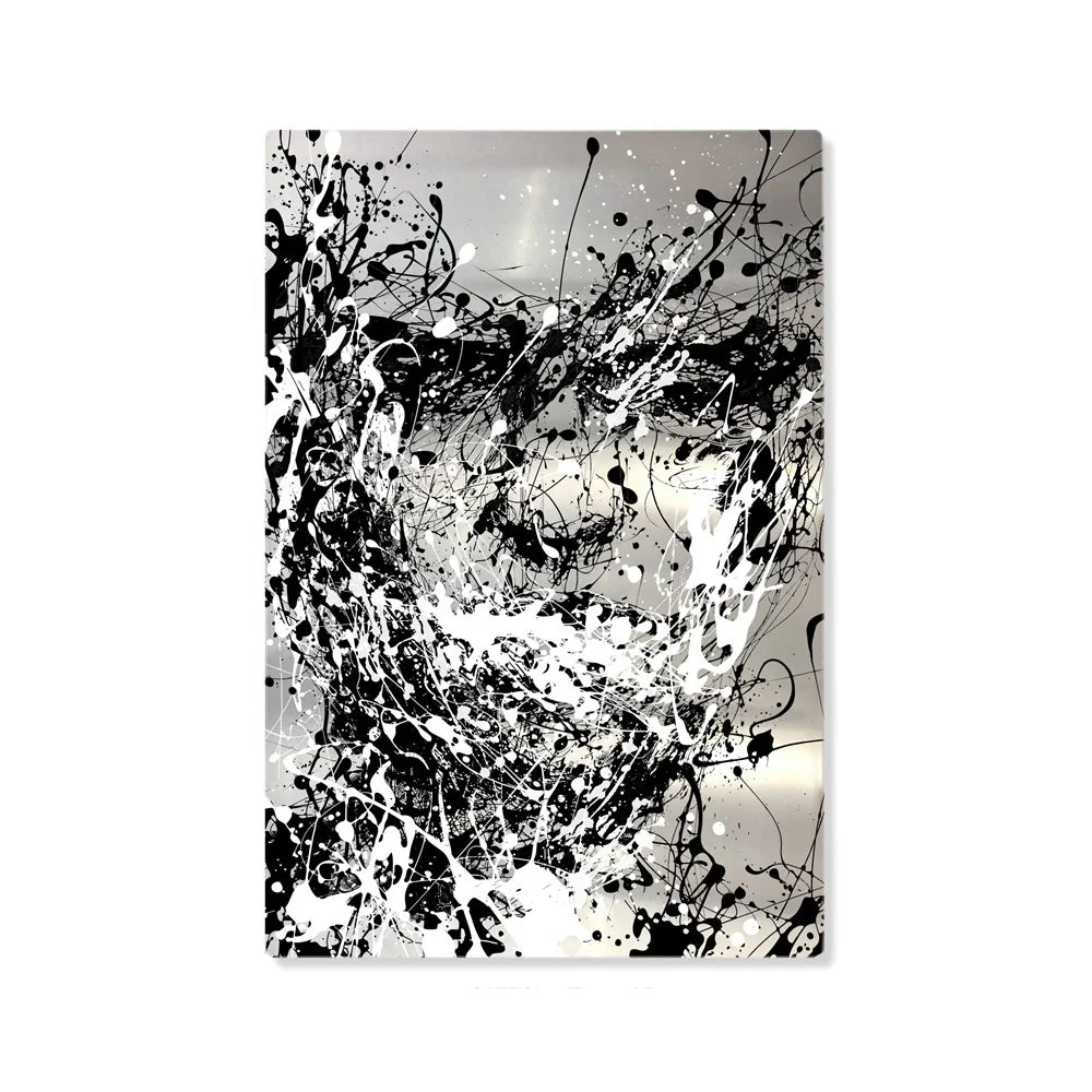 Custom Print Modern Abstract Oily Face Aluminum Plate Printing Made Large Painting