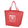 Customized Eco-Friendly Folding Reusable Tote Bag Non-Woven Grocery Shopping Bag with Letter Pattern Design