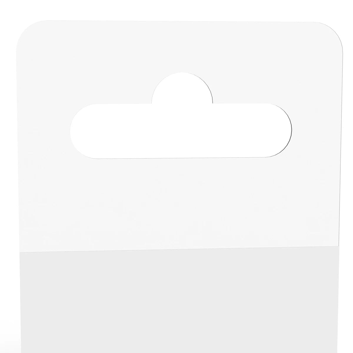 Adhesive Hang Tab for Retail Store Boutique Shop Display PET Pressure Sensitive Acrylic Single Sided