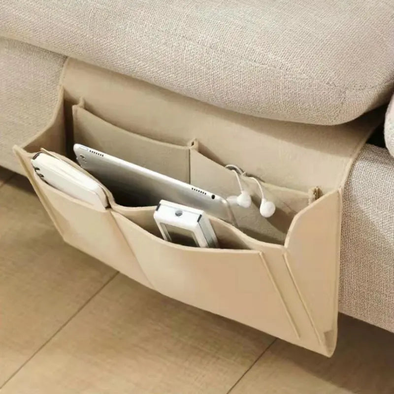 Factory Price Large Capacity Durable Easy Clean Felt Bedside Organizer Household Storage Bag Multifunction Bedisde Caddy