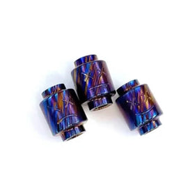 EDC Rainbow Color Custom Paracord Timascus CNC Machined Wire EDM Beads Knife Beads for Outdoor