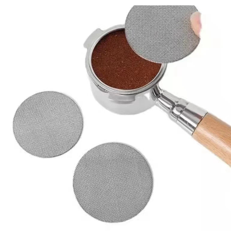 Factory Priced 51/53/58mm Sinter Plate Filter for Coffee Laser Printing Sintered Stable Brewing Loose Coffee Packaging Printing