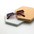 2023 New Trend Square Frame Sunglasses for Men and Women Net Red Gradient Comfortable Rimless Street Shooting Shades