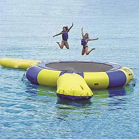 Outdoor Floating Water Park Sea Trampoline Huge Water Inflatable Bungee Trampoline for Sale
