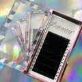 Cashmere Mink Individual Matte Black Eyelash Extension Trays Cruelty Vegan Supplies Trays Wholesale Volume Eyelash Extension