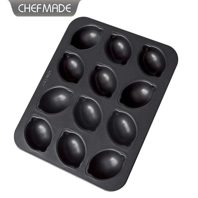 CHEFMADE WK9871 Carbon Steel Bakeware 12 Cup Non-stick Oven Baking Christmas Lemon Cake Mould Mold