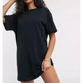 F230212 Custom T-Shirt Logo Oversized Dropped Shoulders Workout Gym Yoga Sport Tee Custom Blank Printing Long Tshirts for Women