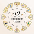 MY BEST MOM 100% 925 Sterling Silver Zircon Rhombus Cz Crystals 12 Birthstone Charm