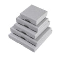 Custom logo Ring Jewelry Box Packaging Gray Paper Gift Boxes