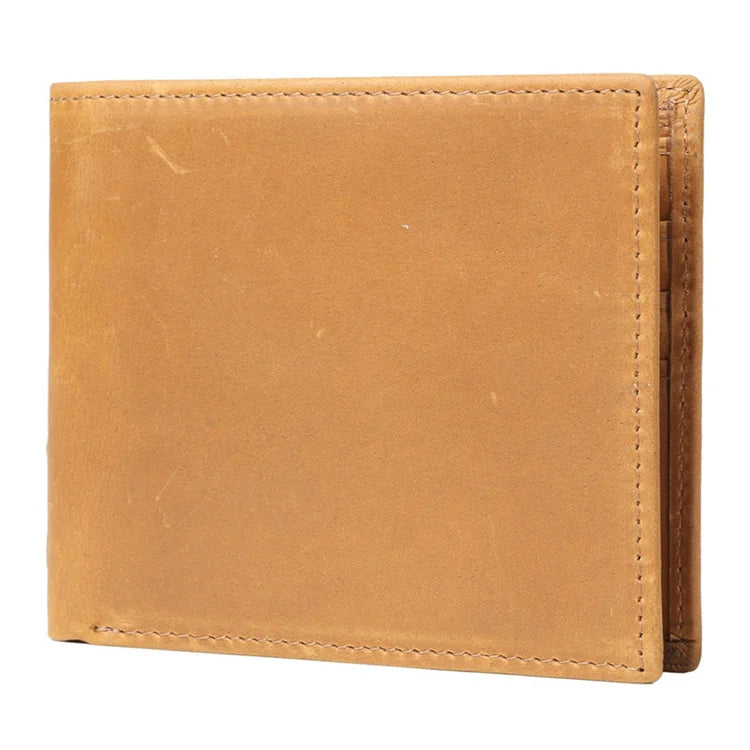 Wholesale Man Brown Wallet Real Leather Slim Wallet Lather Wallet for Men