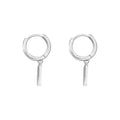 Anniversary Engagement Party Silver Statement Hoop Stud Earrings New Arrival Trendy Wholesale Contracted Jewelry