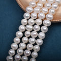 Cheap Price  8-9mm White Color Potato Freshwater Pearl Beads Strands Jewelry