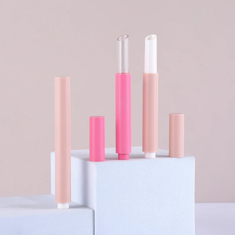 KH003 Press Lipstick Tube Lipstick Packaging Custom Brand Round Empty Lipstick Tube Lipstick Pen Packaging for Cosmetics