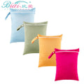 30*40cm Plain Solid Color Diaper Wet Bag PUL Waterproof Reusable Single Pocket Handle Swimming Travel Sanitary Pad Storage Bag