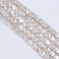 Wholesale 12*12mm Natural Freshwater White Pearl Square Shape for Jewelry Making