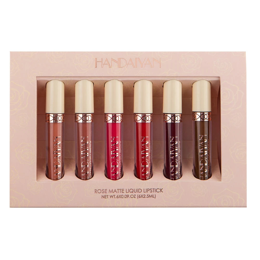 2021 Women Cosmetic HANDAIYAN Balsamo Lapiz Labial Por Mayor Matte Makeup Supplier Indelebles Maquillaje Abiales Mates