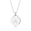 QX Custom Personalized Logo 925 Sterling Silver Fine Jewelry a Letter Heart Women Mom Mothers Day Necklace