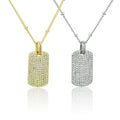 Wholesale Fashion Gold Plate Square Letter Pendant Chain Choker Delicate Stainless Steel Necklace Jewelry Accessories