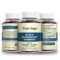 Oem Odm Organic Kids Extract Energenc For Adults Children Elderberry Gummies With Zinc And Vitamin C