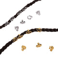 Hot Selling Gold Plated Siver Plated Dreadlocks Buckle Beard Beads Hair Beads for Braids Accessories
