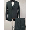 High End Atmosphere Men's Green Suit Two Piece Single Breasted Business Slim Men's Green Suit.