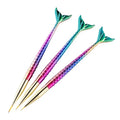 7/9/11mm Nail Art Brush Liner Line Stripe Fish Tail Gradient Pen Design Flower Tips Painting Drawing Acrylic UV Gel Polish Tools