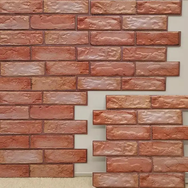 Newly Pvc Foam Brick Stickers Art Wall Paper 3d Brick Wallpaper Home Decoration 30*30cm Three-dimensional Concave Living Room