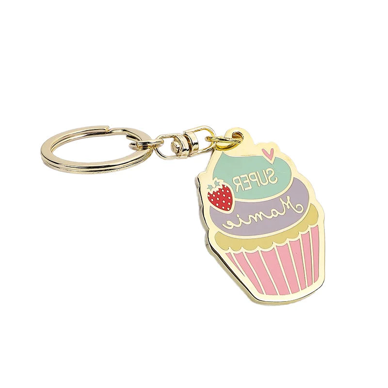 Wholesale Souvenir Key Chain Custom Company Brand 2D 3D Logo Soft Hard Enamel Metal Keychain Wedding Giveaways Souvenirs
