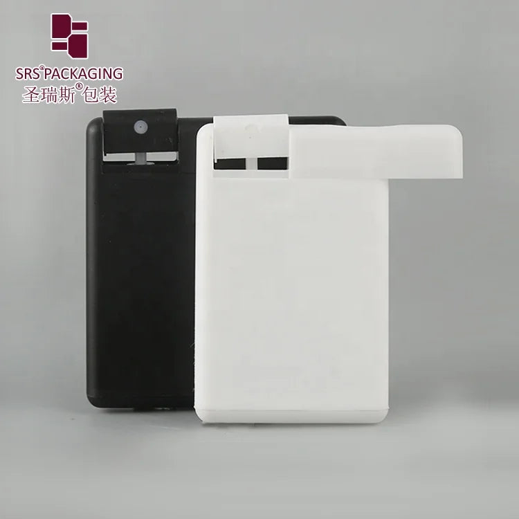 Hot Sale 20 Ml Perfume Spray Bottle Credit Card Shape Bottle With Sprayer White Pp Plastic PUMP Sprayer