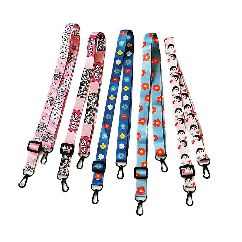 Customized Mario Bros Neck Strap Lanyard Polyester Cartoon Ribbon with Hanging Key Chains Mario Lanyard