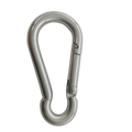 Stainless Steel Snap Spring Hook Carabiner Clips for Keychains Camping Fishing & Hiking Accessories
