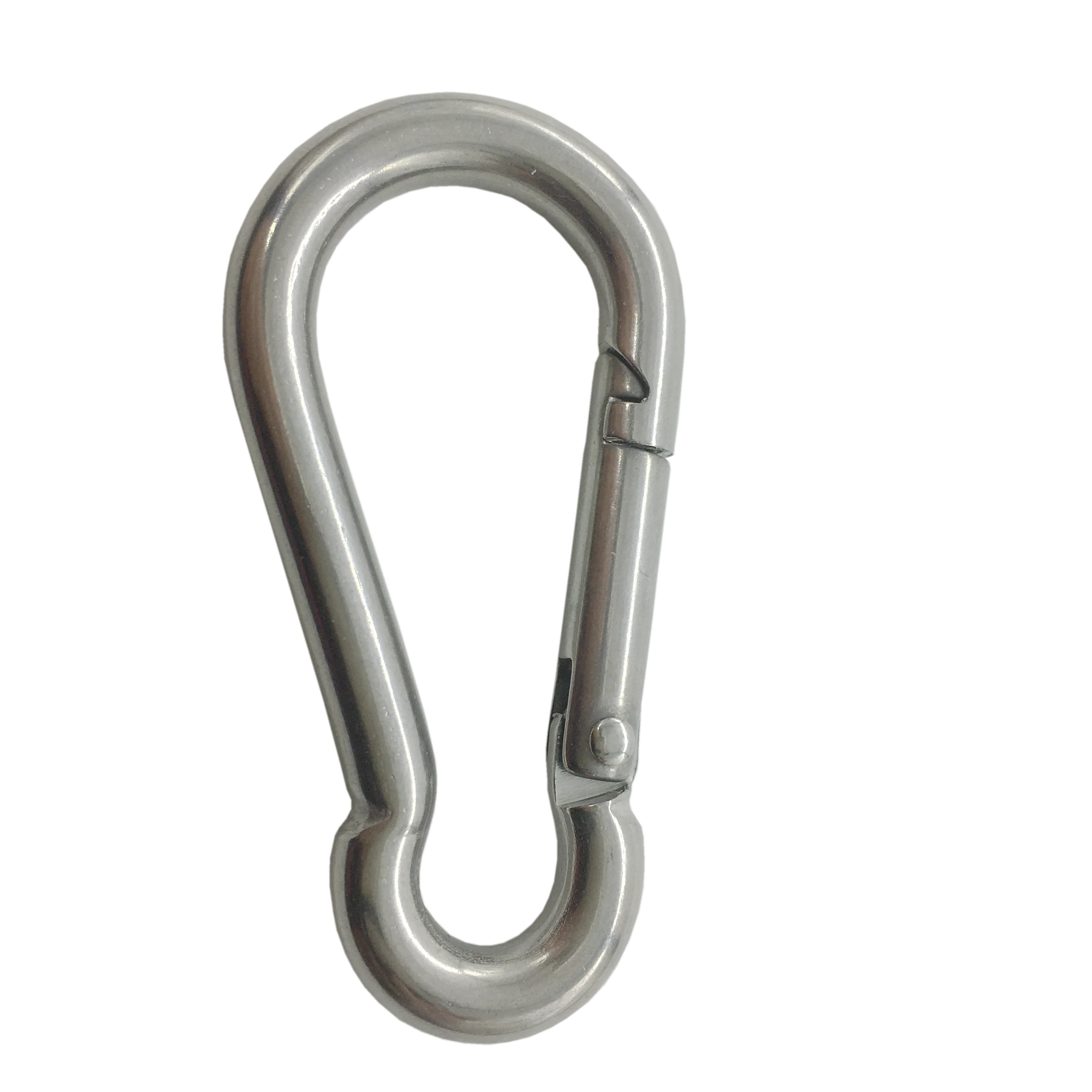 Stainless Steel Snap Spring Hook Carabiner Clips for Keychains Camping Fishing & Hiking Accessories