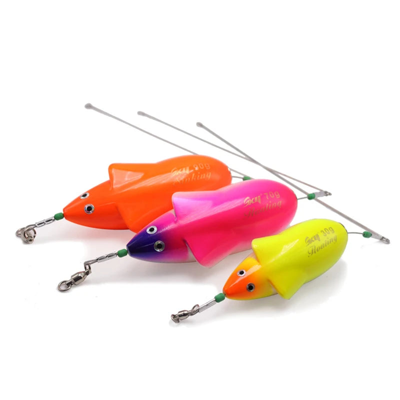 ABS Trolling Fishing Water Rat Fishing Lures 30g 50g 70g 90g  Sea Boat Fishing Mouse Baits for