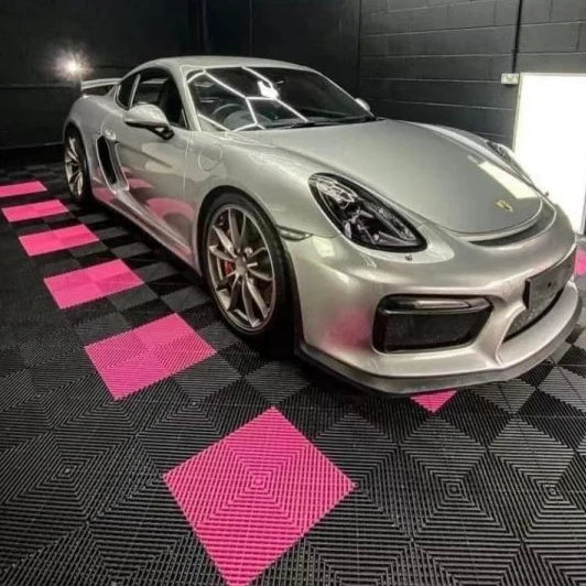 Anti-slip Modern Plain Click Vinyl Flooring Wide Plank Garage Floor Tiles for Workshop and Villa