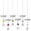 Dragonfly Crystal Pendant Prisms Bead Hanging for Windows Garden Wedding Christmas Decor