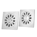 SUS304 Modern Hotel Stainless Steel Shower Floor Drain Base Polished 10x10cm