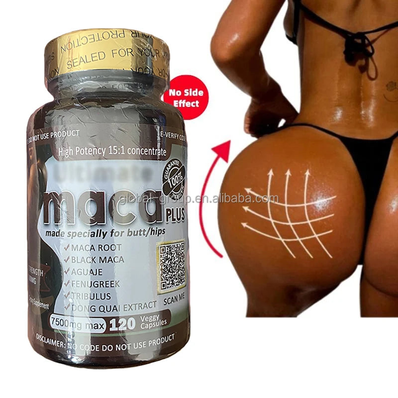 OEM/ODM Ultimate Extreme Maca BBL Butt Curve Maca Root Plus Capsules for Women Big Buttocks Butt Hips Enlargement