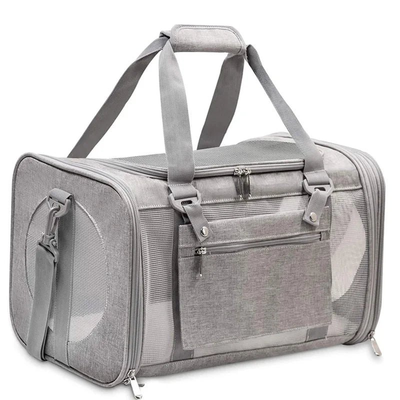Foldable Durable Breathable Bag Cat Transport Travel Pet Carrier Cat Travel Bag Cat Carrier